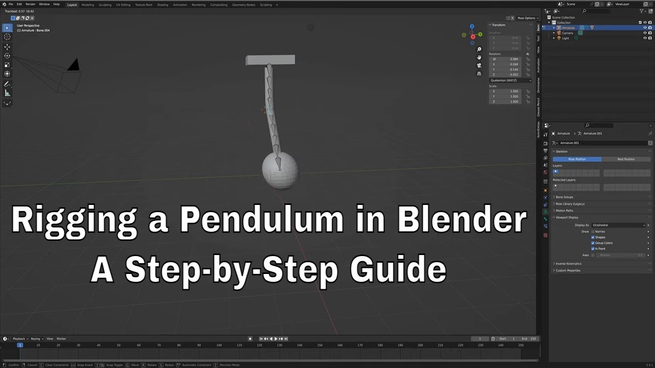 Rigging a Pendulum in Blender: A Step-by-Step Tutorial - YouTube
