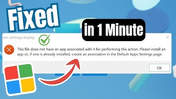 (2025) Fixed This File Does Not Have An App Associated With it For Performing This Action Windows 10