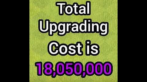 Goblin Total Upgrading Cost??🤔 | Upgrading Goblin Level 1 to max | #COC | #Shorts