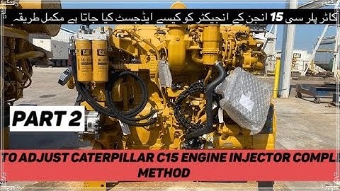 Cat C15 engine overhauling, how to adjust injector C15 ,C16, C18 ,full informative video #viral #cat