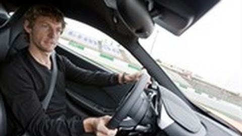 New McLaren MP4 12C with Jenson Button and Steve Sutcliffe