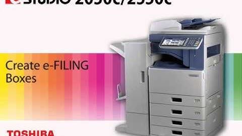 Create e-Filing Boxes