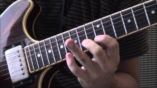 eb aeolian scale (3 notes per string) guitar