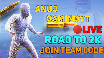 😍 PUBG MOBILE LITE LIVE STREAM | JOIN TEAM CODE | ROAD TO 2K |#pubglitelive #pubglive