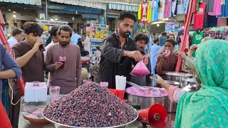 Most Popular Falsa Juice Making | Phalsa | Street Drinks Karachi | Fahad Sherazi