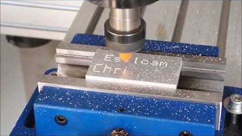 Matrix vs single line font aluminum engraving