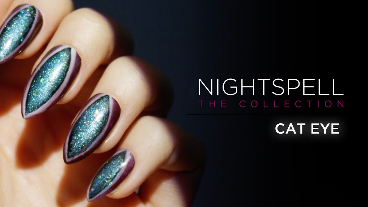 Nightspell Cat Eye Nail Art Tutorial Youtube