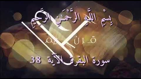 تعليم سورة البقرة اية رقم ٣٨ للشيخ جمال القرش