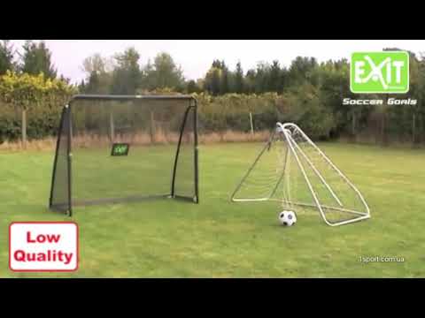 Сравнение футбольных ворот Exit с дешевыми футбольными воротами.