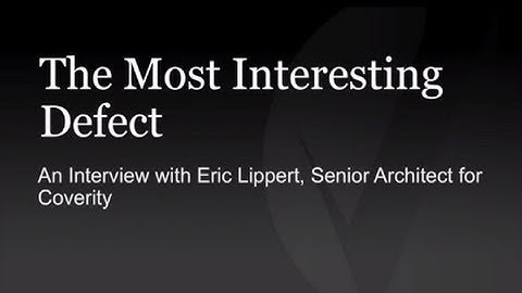 The Most Interesting Defect