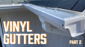 DIY Vinyl Gutters