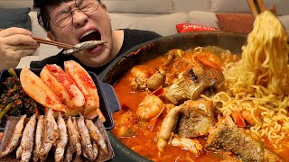 ASMR Mukbang 먹방창배 뜨끈하게 동태찌개 제철 열빙어튀김 김이 모락모락 한식 맛집 레전드 먹방 Dongtae jjigae Legend kfood eatingshow rea