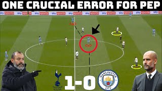 Tactical Analysis: Tottenham 1-0 Manchester City |How Citys Best Tactic Was Their Biggest Weakness|