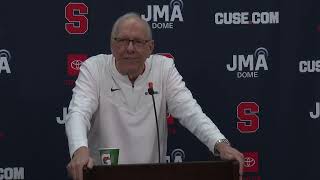 Jim Boeheim to Reporter: 'Your Attitude Isn't Really Good.'