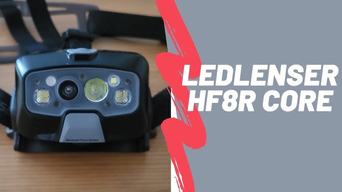 Lampe frontale led lenser hf8r core black