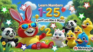 1 to 25 Learning in Hindi | Fun Numbers Song for Kids | Hindi Counting Song with Mao & Mimi screenshot 3