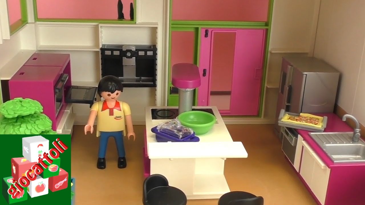 Playmobil villa di lusso con piscina, cucina, bagno, camera per ... Cucina per bambini fai da te