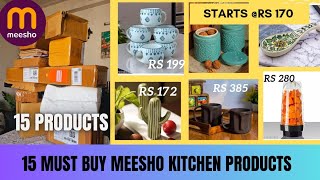 15 Meesho* kitchen items you must Have ❣️l Meesho kitchen  Haul part -1 l trending kitchen products