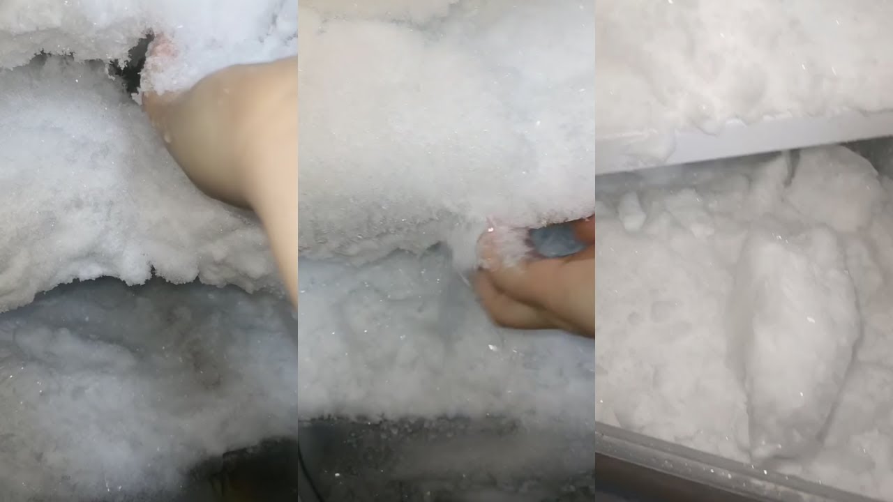Freezer Frost | Flaky Ice | Powdery Ice Eating ASMR ❤️❄️氷を食べる音 | เสียงกินน้ำแข็ง