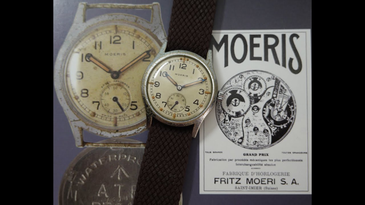 c1941 Moeris ATP military issued mens watch, with a guide on what to look for in the fake versions