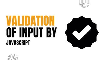 Validation of input by JavaScript