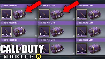 Call of Duty Mobile - OPENING 50+ ULTRA RARE SEASON 1 BATTLE PASS CRATES 1 YEAR ANNIVERSARY SPECIAL!