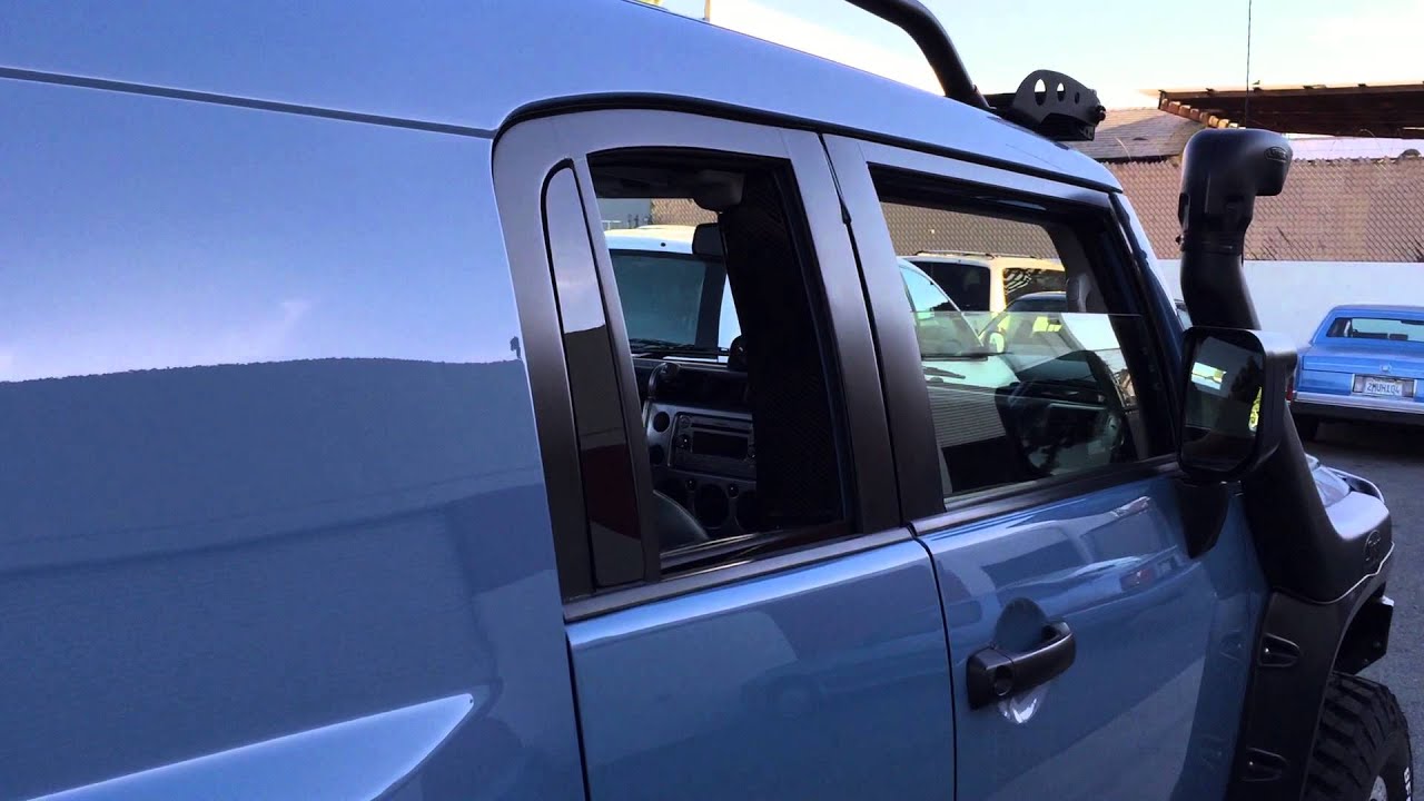 Toyota Fj Cruiser Custom Power Windows For Rear Access Doors Youtube