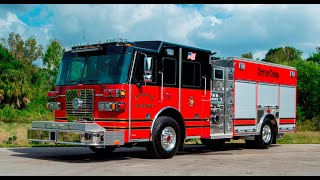 SFEV  City of Cocoa Fire Rescue Department's new Sutphen custom pumper
