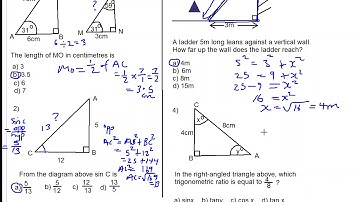 CSEC triangle multiple choice past paper questions part 1