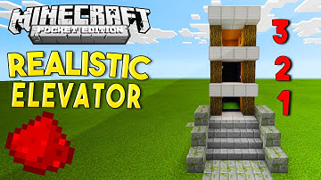 MCPE 0.15.0+ REDSTONE TUTORIAL - New 3 Floors Realistic Elevator!!
