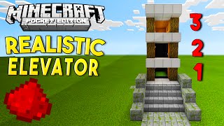 MCPE 0.15.0+ REDSTONE TUTORIAL - New 3 Floors Realistic Elevator!!