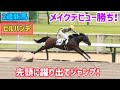 パドックで放馬しても直線でジャンプしちゃっても勝っちゃうビルバンテ