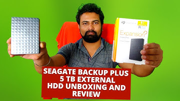 Seagate Backup Plus Portable 5 TB External HDD Unboxing and Review