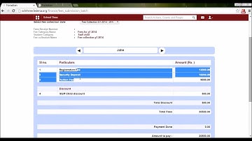 Configuring Fees in Fedena