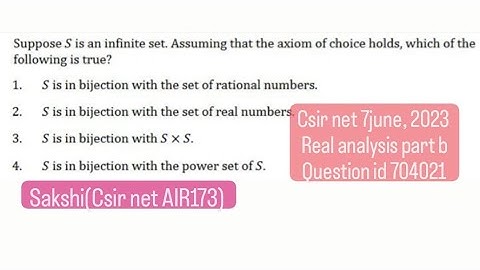 Csir net 7june,2023 part b question id 704021,704025 real analysis #csir #mathematics #realanalysis
