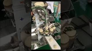 Making bao steamed buns with meat or veggie filling