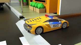 Изучаем Полицейские Машины С Цветами