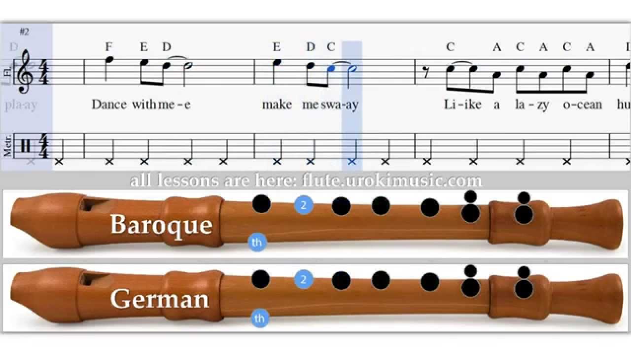 sway-how-to-play-recorder-flute-sample-key-sheet-music-fingering