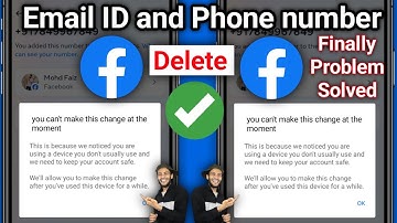 How To Remove Number From Facebook | You Can