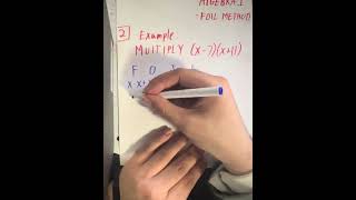 Algebra 1- Foil Method