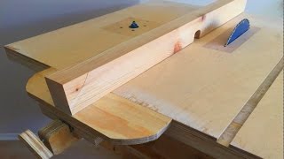 simple and useful table saw fence and router table fence.