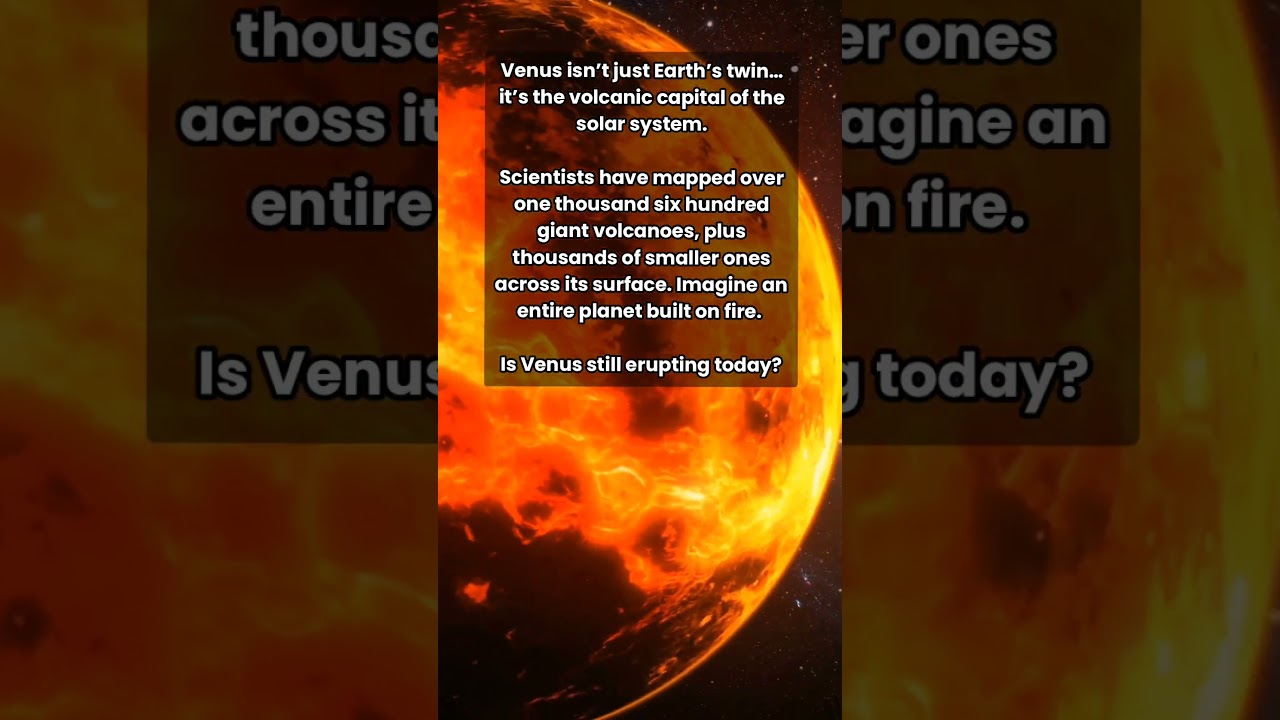 Venus: The Planet of Endless Volcanoes 🌋🔥