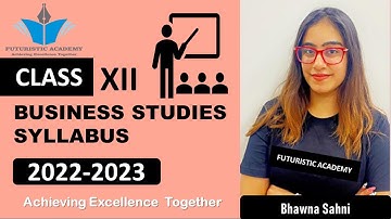 Business Studies XII |CBSE latest announcement |Syllabus reduced 2022-2023| Boards New Paper Pattern