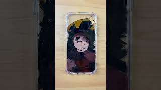 I painted Doma from Demon Slayer 😈 ANIME PHONE CASE