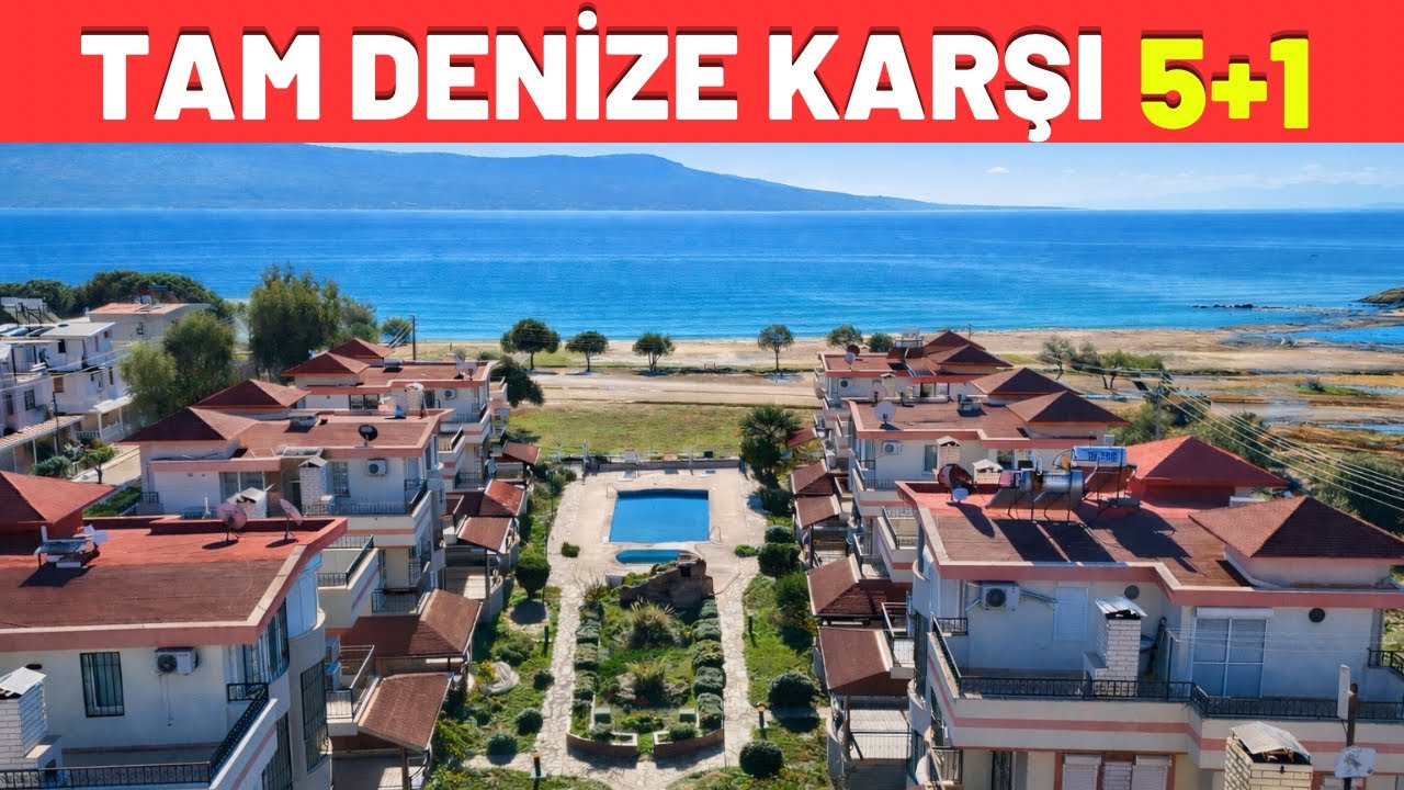 AKBÜK’DE DENİZE SIFIR SİTEDE SATILIK 5+1 YAZLIK VİLLA-A629 