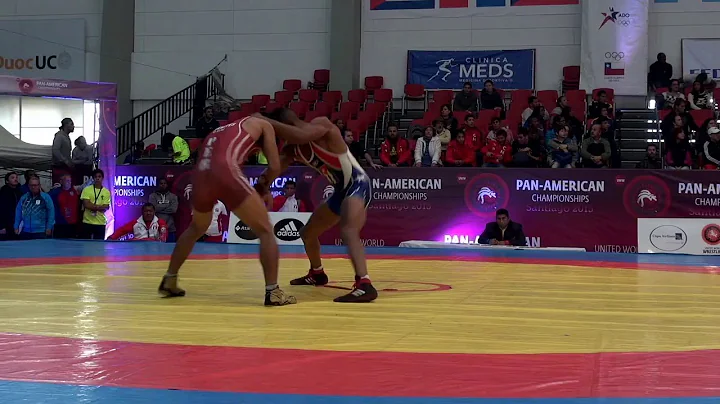 Quarterfinal FS - 57 kg: Alfredo CISNERO (CUB) df. Pablo BENITEZ (PER) by TF, 10-0