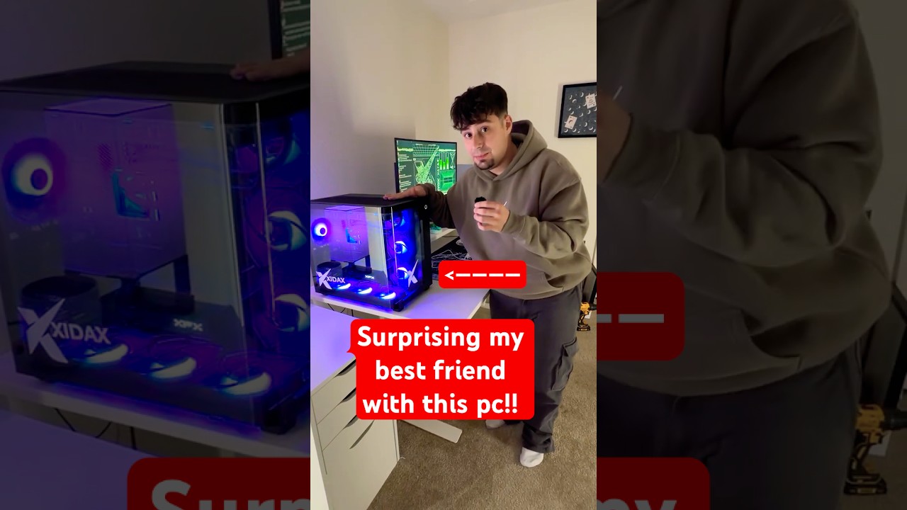 I Surprised My Friend With His Dream PC