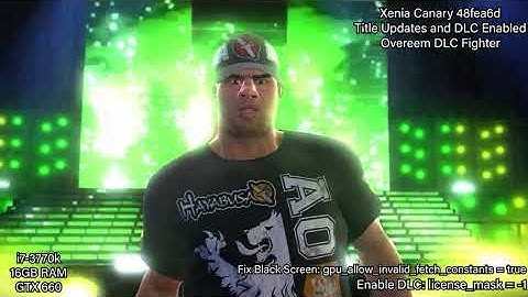 Xenia Canary 48fea6d with Working DLC for UFC Undisputed 3