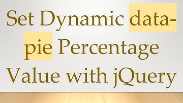 Set Dynamic data-pie Percentage Value with jQuery