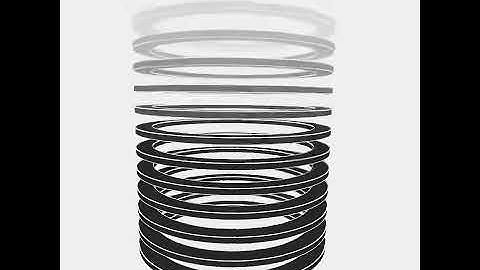 Vanishing ring. Draw by openFrameworks